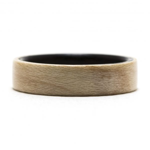 Maple Lined Ebony Wooden Ring