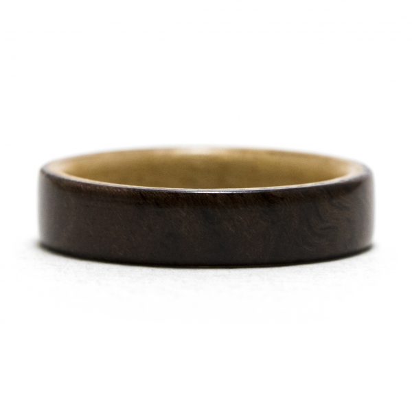 Walnut Lined Maple Wooden Ring