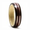 Rosewood Ring Lined Maple, Red Jasper and Copper Inlays