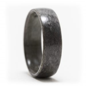 Maple Birdseye Dyed Gray Wood Ring